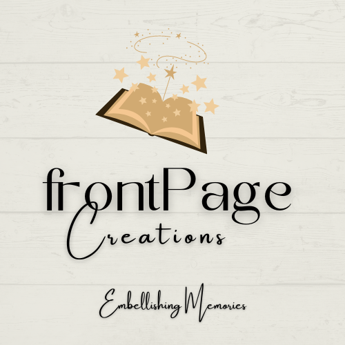 Logo for front Page Creations.