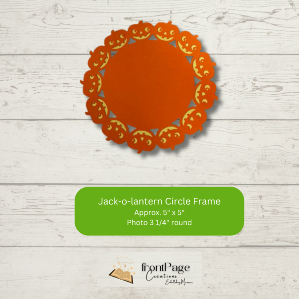 Jack-o-lantern Circle Frame