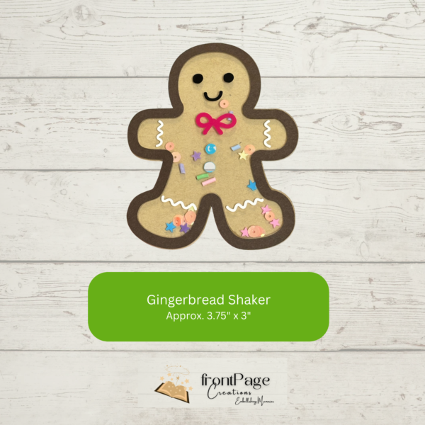 Gingerbread Cookie Shaker Scrapbooking Embellishment