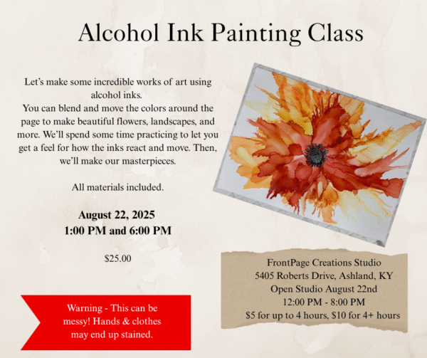Alcohol Ink Painting Class